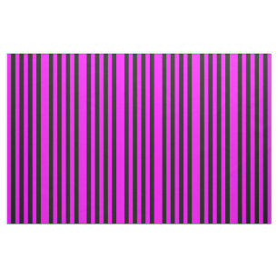 Magenta- och Black Stripe Combed Cotton Fabric Tyg