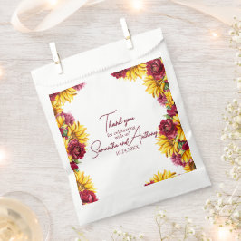 Magenta och Golden Gult Bröllop