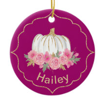 Magenta och White Fairytale Princess Pumpkin