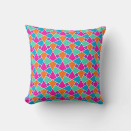 Magenta, Orangem Aqua, Turquise Islamic Mönster Kudde
