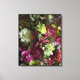 Magenta Orchid Botanical Art Canvastryck