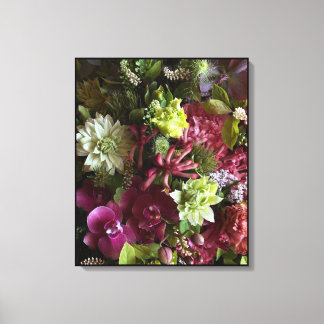 Magenta Orchid Botanical Art Canvastryck