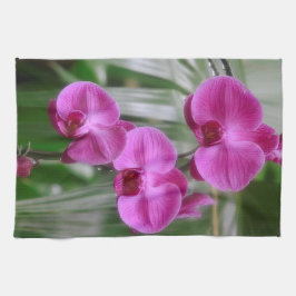 Magenta Orchids Kitchen Towel Kökshandduk
