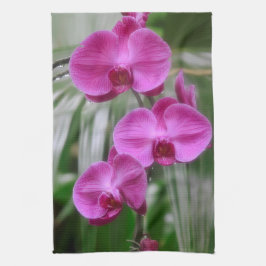 Magenta Orchids Kitchen Towel Kökshandduk