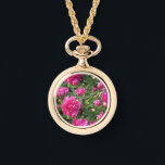 Magenta peony guld halsband<br><div class="desc">Magentans peony guld halsband.</div>