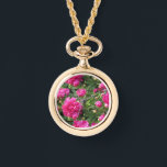 Magenta peony guld halsband<br><div class="desc">Magentans peony guld halsband.</div>