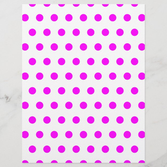 Magenta Polka dots Flyer (Framsidan)