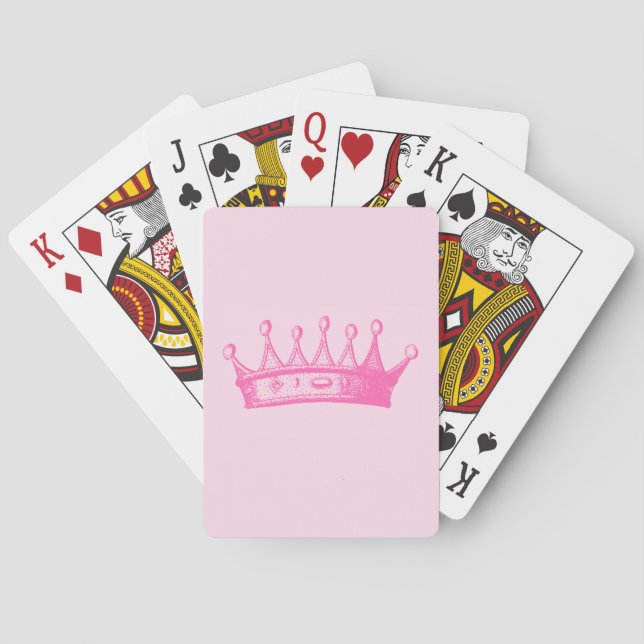 Magenta Prinsessan Krona om Rosa Casinokort (Baksidan)