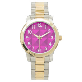 Magenta Pyramids Armbandsur