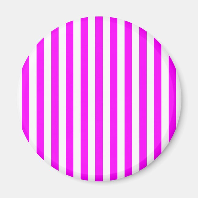 Magenta Ränder Magnet (Framsidan)