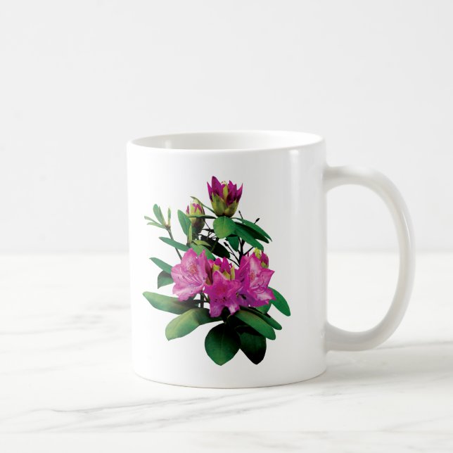 Magenta Rhododendronswith Buds Kaffemugg (Höger)
