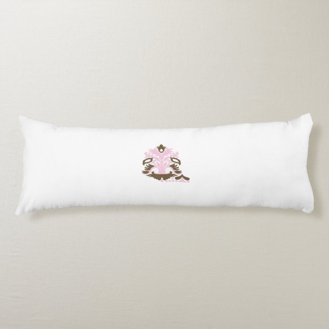 Magenta-röd, gulaktig Orange dekorativ Kroppskudde (Framsidan)