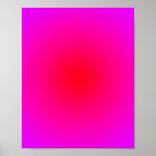 Magenta röd radiell gradient poster (Framsidan)