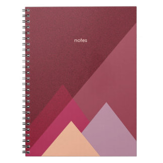 Magenta Rosa Berg Journal eller anteckningsbok