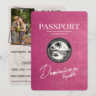 Magenta Rosa Dominikanska republiken pass Spara Datumet