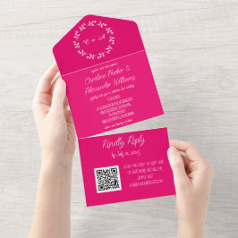 Magenta Rosa Fuchsia Modern djärv Elegant allt in