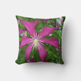 Magenta Rosa Garden Flower Kudde