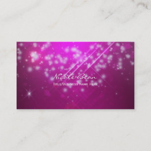 Magenta Rosa Glitter Glamour Visitenkort Visitkort