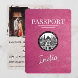 Magenta Rosa India Passport Spara datum Datumet
