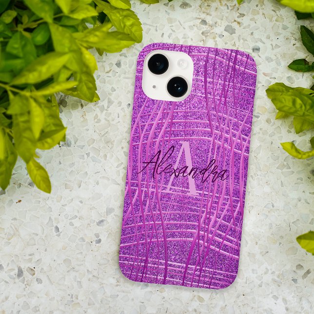 Magenta Rosa Metallic Glitter Modern Glam Luxury (Skapare uppladdad)