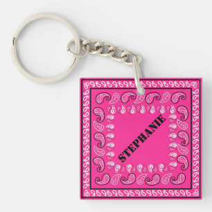 Magenta Rosa Paisley Bandana Personlig