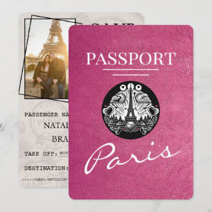 Magenta Rosa Paris-pass Spara datum Datumet