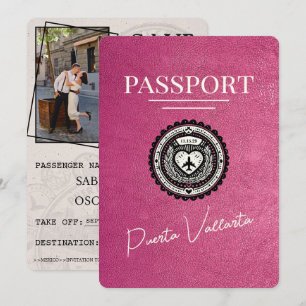 Magenta Rosa Puerta Vallarta-pass Spara Datumet