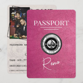 Magenta Rosa Reno Passport Spara datum Datumet