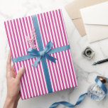 Magenta Rosa & Vita Ränder Presentpapper<br><div class="desc">Tillsätt en söt och charmerande touch till dina presenter med detta Rosa & Vita Ränder Presentpapper. Perfekt för födelsedagar,  baby shower,  bröllop och mer,  dess klassiska randiga design gör varje present ser förtjusande och festlig ut.</div>