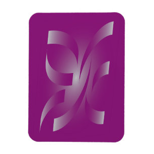 Magenta rosett band magnet