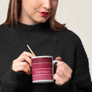 Magenta Shades Färg Harmony Mugg White Gräns