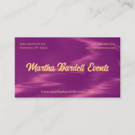 Magenta Shimmer Event Planner Stylist Visitkort