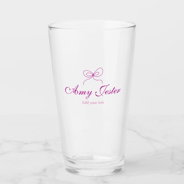 magenta slinga namn monogram klotter illustration glaskopp (Framsida)