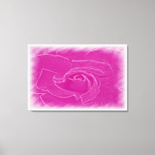 Magenta snöre ro canvastryck