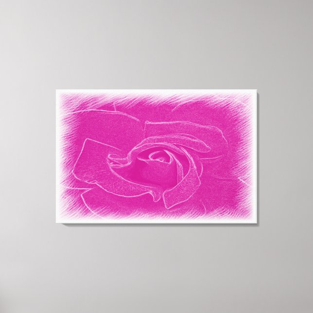 Magenta snöre ro canvastryck (Framsida)