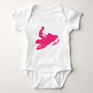 Magenta-Snowmobiler Tee Shirt