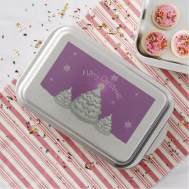 Magenta Snowy Julgran Bakform