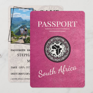 Magenta South Afrika Passport Spara Datumet