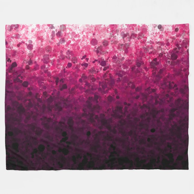 Magenta Spots - Fleece Blanket (Framsidan (Horisontell))