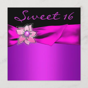 Magenta Sweet 16-fest Inbjudningar