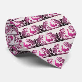 Magenta Thanksgiving Turkiet Blommigt Neck Tie Slips