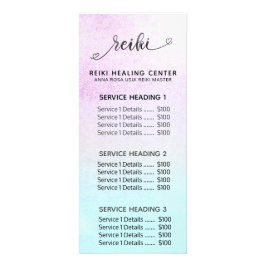 *~* Magenta Turcouise Mint Black Glitter REIKI Reklamkort