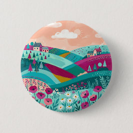 Magenta Turquoise Hill Knappar