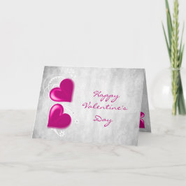 Magenta Valentine Heareting Card Kort