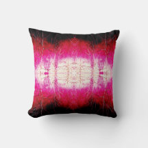 Magenta White Red Black Symmetrical Art Abstrakt