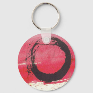Magenta Zen Circle Nyckelring