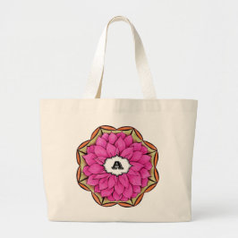 MAGENTAFÄRGAD JULSTJÄRNAdesign Jumbo Tygkasse