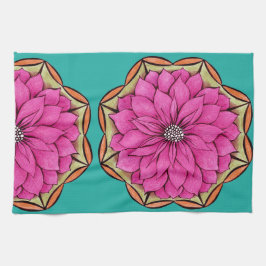 MAGENTAFÄRGAD JULSTJÄRNAdesign Kökshandduk