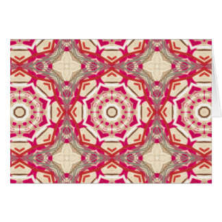 Magentafärgade röda Interlocking ringar för Hälsningskort