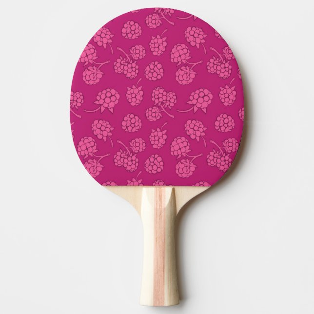 Magentafärgat bärmönster pingisracket (Framsidan)